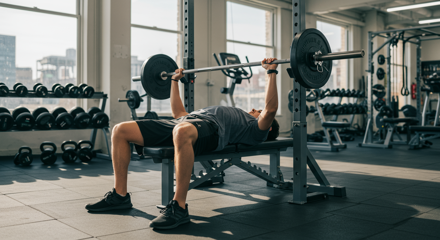 Wyciskanie sztangi leżąc – prawidłowa technika